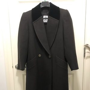 Jones New York Charcoal Black with dark black collar. Size S/M